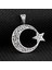 Ay Yıldız Dualı 925 Ayar Gümüş Erkek Kolye Ucu 1