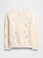 Erkek Bebek Krem Bisiklet Yaka Sweatshirt 3