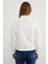 3 Iplik Kalp Nakışlı Yarım Fermuarlı Sweatshirt 6