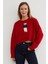 Ayıcık Nakışlı Oversize Crop Kazak 1