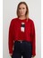 Ayıcık Nakışlı Oversize Crop Kazak 2