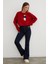 Ayıcık Nakışlı Oversize Crop Kazak 4