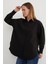 Basic Yırtmaçlı Oversize Gömlek 5