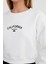 3 Iplik California Yazı Baskılı Crop Sweatshirt 6