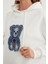 3 Iplik Ayıcık Nakışlı Oversize Kapüşonlu Sweatshirt 8