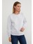 3 Iplik Metal Aksesuar Detaylı Sweatshirt 3