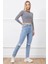 Yüksek Bel Yırtmaçlı Mom Jean Pantolon 4