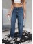 Arkadan Tokalı Jeans Pantolon 6