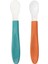 Renkli Silikon Uçlu Kaşık Seti, 2'li, Turuncu ve Yeşil Renk Seçenekleri 1