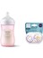 Bebek Seti: Ultra Hava Emzik 0-6 Ay ve Doğal Pp Biberon 260ML, Pembe Renkli 1
