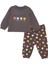 Erkek Bebek Pijama Takımı Bisiklet Yaka Uzun Kol Ribanalı Paça 1