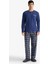 Pijama Takımı Regular Fit Uzun Kollu Üst Kareli Uzun Alt D0040AX25WN 2