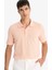%100 Pamuk Regular Fit Polo Yaka Kısa Kollu Basic Düz Pike Kumaş Tişört C1293AX25SP 1