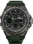 Ordu Yeşil Sanda Moda Gül Altın Kasa Erkek Saatler Spor Chronograph Hd Çift Ekran Kuvars Izle Suya Dayanıklı Aydınlık Reloj Hombre (Yurt Dışından) 1