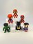 Süper 6 | Süper Kahramanlar | Superman | Batman | Hulk | Ironman | Deadpool | Spiderman 7cm 4