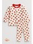 Çilek Desenli Bebek Pijama Takımı 9-12 Ay %100 Pamuk,unisex Bebek 2’li Set Uzun Kollu Rahat ve Şirin 3