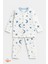 2’li Takım Rahat Uyku Seti Sevimli Ay Yıldız ve Bulut Desenli Unisex Bebek Pijama Takımı 9-12 Ay 3