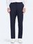 Lacivert Düz Dokuma Fitted Fit Klasik Pantolon 2
