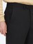 Siyah Düz Dokuma Fitted Fit Klasik Pantolon 3