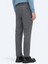 Gri Düz Dokuma Fitted Fit Klasik Pantolon 4