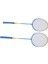 1 Çift Badminton Raketi Seti 3 Naylon Raketle 2 Oyuncu Badminton Seti Taşıma Çantası ile Spor Eğitimi Için Eğlence Mavi (Yurt Dışından) 3