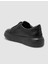 %100 Hakiki Deri Siyah Kadın Sneaker 5