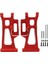 1 Çift Rc Arka Alt Süspansiyon Kolları Alüminyum Alaşımlı Salıncak Kolu Için Yedek Mjx 14210 14209 1/14 Uzaktan Kumanda Araba Kırmızı (Yurt Dışından) 1
