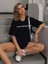 Eyesof Bisiklet Yaka Baskılı T-Shirt - Siyah 6