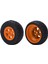 4 Adet Rc Araba Lastik Lastikler Jant Seti Rc Araba Lastik Lastikler 1/10 Kısa Kulvar Truckorange (Yurt Dışından) 4