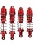 4 Adet Tamamen Metal Amortisör Sönümleyici Wltoys 104001 1/10 Rc Araba Yükseltme Aksesuarlarıkırmızı (Yurt Dışından) 1