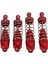4 Adet Tamamen Metal Amortisör Sönümleyici Wltoys 104001 1/10 Rc Araba Yükseltme Aksesuarlarıkırmızı (Yurt Dışından) 2
