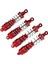 4 Adet Tamamen Metal Amortisör Sönümleyici Wltoys 104001 1/10 Rc Araba Yükseltme Aksesuarlarıkırmızı (Yurt Dışından) 3