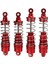 4 Adet Tamamen Metal Amortisör Sönümleyici Wltoys 104001 1/10 Rc Araba Yükseltme Aksesuarlarıkırmızı (Yurt Dışından) 4