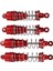 4 Adet Tamamen Metal Amortisör Sönümleyici Wltoys 104001 1/10 Rc Araba Yükseltme Aksesuarlarıkırmızı (Yurt Dışından) 5