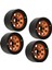 4 Adet Rc Tekerlek Jant 1.9 Inç Alüminyum Alaşım Istikrarlı Rc Araba Tekerlek Göbeği Eksenel SCX10 Iı Iıı Altın (Yurt Dışından) 5