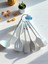 6 Parça Silikon Set Beyaz 20 cm 1