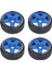4 Adet 1/8 Gt Rc Tekerlekler Güçlü Tutuşlu Yol Yarış Lastikleri Yol Tekerleklerinde Aşınmaya Dalı 17MM Adaptörlü Mavi (Yurt Dışından) 1