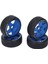 4 Adet 1/8 Gt Rc Tekerlekler Güçlü Tutuşlu Yol Yarış Lastikleri Yol Tekerleklerinde Aşınmaya Dalı 17MM Adaptörlü Mavi (Yurt Dışından) 3