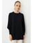Balon Kollu Rayon Siyah Tunik 4