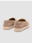 %100 Hakiki Deri Kremsüet Kadın Loafer 3
