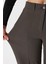 Likra Serisi Lift Süs Dikişli Esnek Antrasit Palazzo Pantolon 3