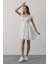 Eyesof Beli Korseli Mini Elbise - Beyaz 1