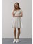 Eyesof Beli Korseli Mini Elbise - Beyaz 3