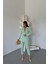 Eyesof Keten Ceket - Pantolon Takım - Mint 2