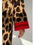 Eyesof Uzun Leopar Hırka - Camel-Kırmızı 3