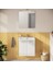 Mia 69577 Banyo Dolabı Seti, Kapaklı, 60 Cm, Parlak Beyaz 2