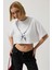 Eyesof Baskılı Crop T-Shirt 1