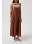 Eyesof Şerit Detay Keten Maxi Elbise 4