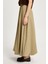 Kadın Haki Lastikli Uzun Astarlı Balon Etek 29004 5