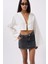 Eyesof Asimetrik Bel Denim Mini Etek 1